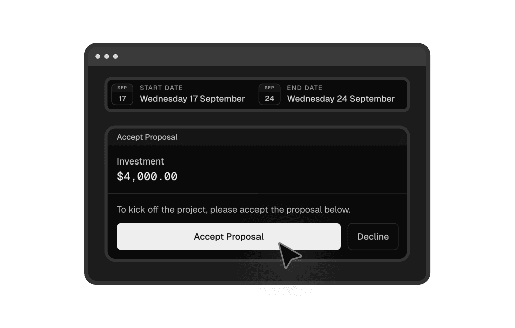 One click to accept